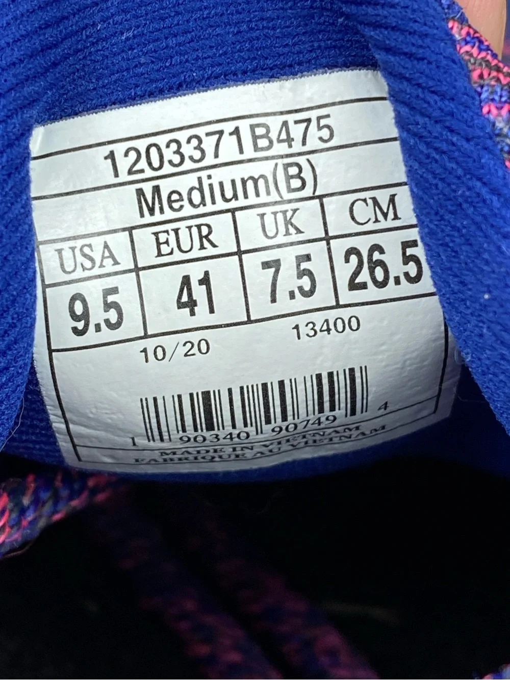 Brooks Revel 4 Blue Pink Purple Road Running Shoes 1203371B475 Women’s Size 9.5